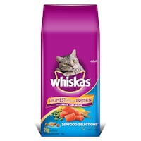 Whiskas Seafood Selections Dry Cat Food, 2-kg Front_Flat
