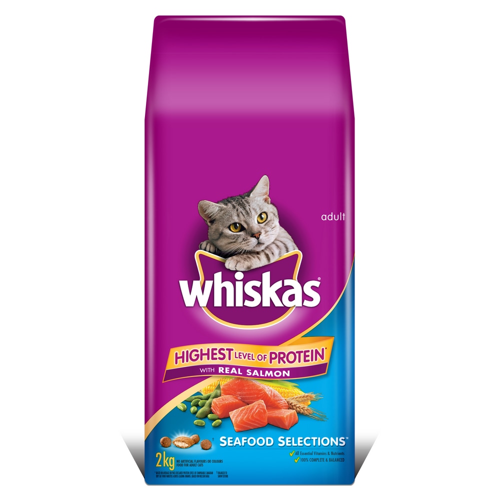 Whiskas Seafood Selections Dry Cat Food, 2kg Canadian Tire