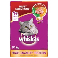 Nourriture sèche pour chats Whiskas Sélections de viande, 9,1 kg