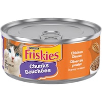 Nourriture humide pour chats Purina Friskies Bouchées dîner de poulet en sauce, 156 g Front_Elevated