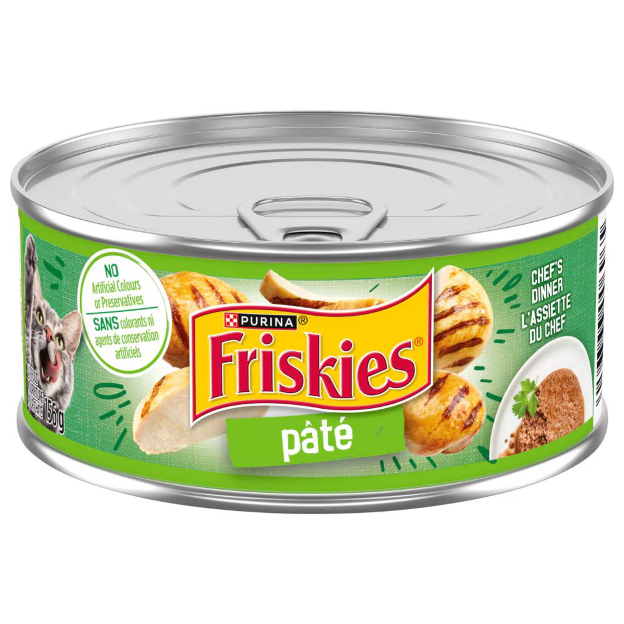 Purina Friskies® Pate Chef's Dinner Wet Cat Food, 156-g Front_Elevated