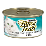 Purina® Fancy Feast® Cat Food, Seafood, for Cats of all Ages/Sizes, 85-g Front_Elevated