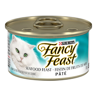 Purina® Fancy Feast® Cat Food, Seafood, for Cats of all Ages/Sizes, 85-g Front_Elevated