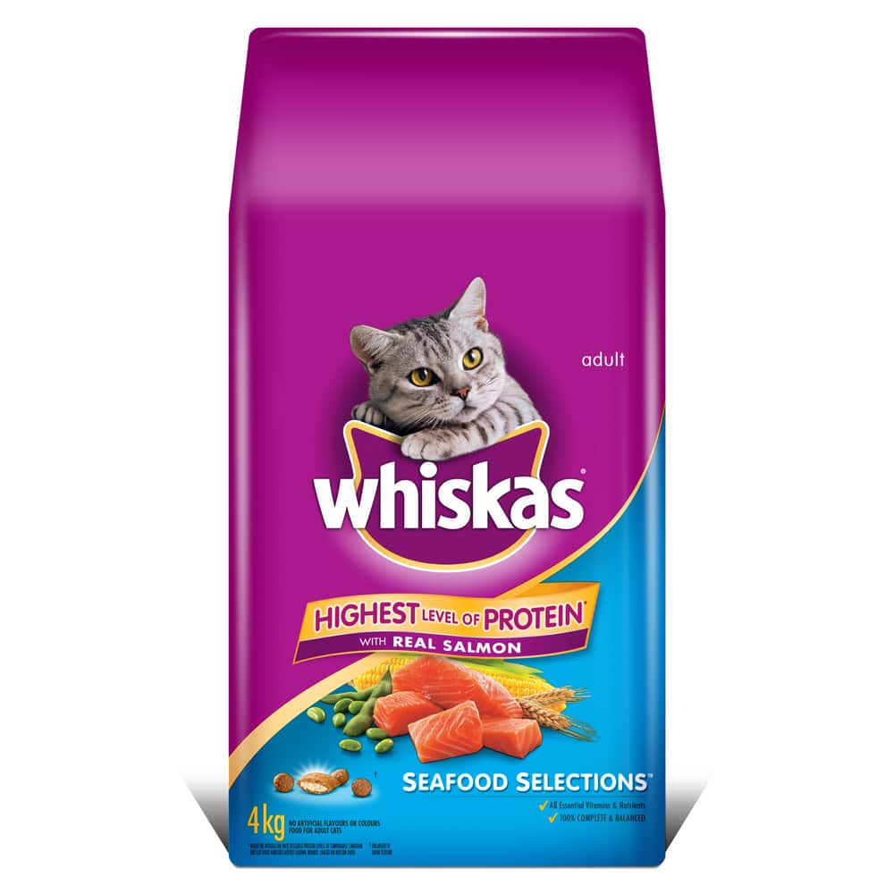 whiskas seafood selections dry cat food