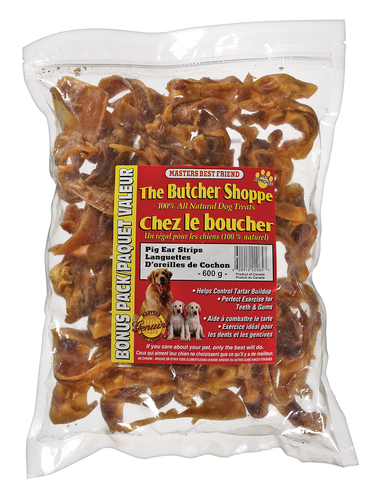 PAWS UP! Pig Ear StriPs Dog Treats, 600g Canadian Tire