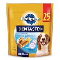 Gâteries pour soins buccodentaires des chiens Pedigree Dentastix pour les chiens de taille moyenne, 608 g, paq. 25 Front_Flat