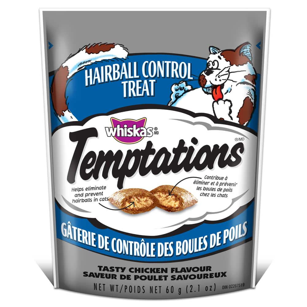 temptation cat treats hairball control