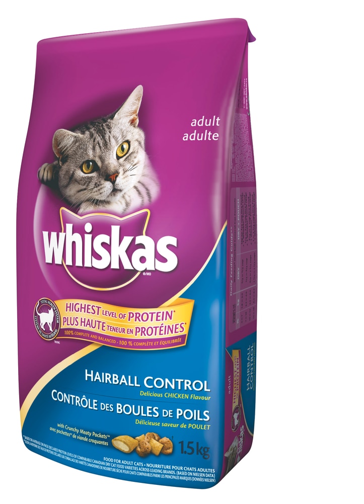 Whiskas Hairball Formula Dry Cat Food, 1.5kg Canadian Tire