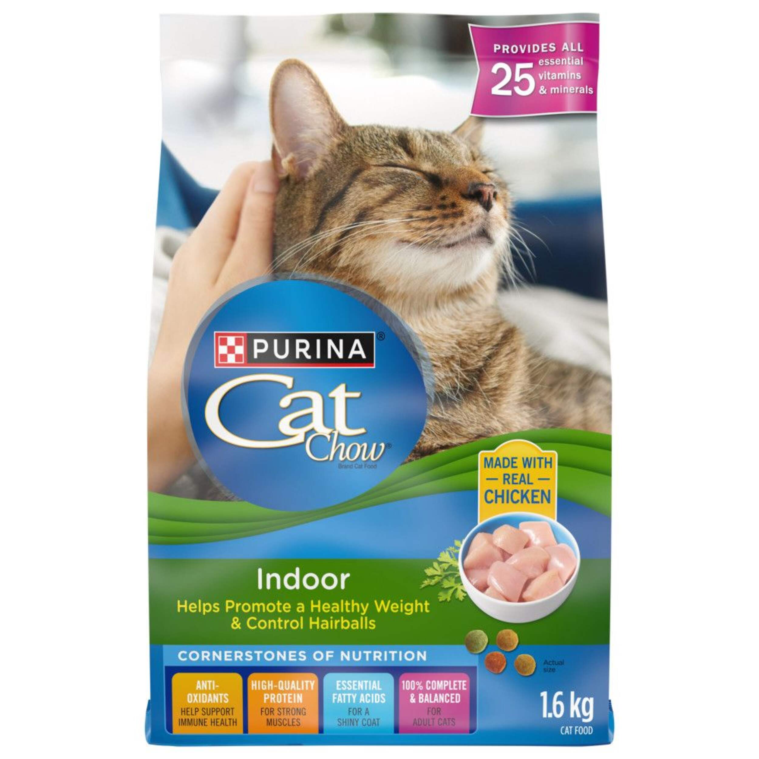 Purina® Cat Chow® Indoor Formula Dry Cat Food, 1.6-kg Front_Flat