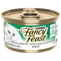 Purina® Fancy Feast® Cat Food, Cod, Sole & Shrimp, for Cats of all Ages/Sizes, 85-g Front_Elevated