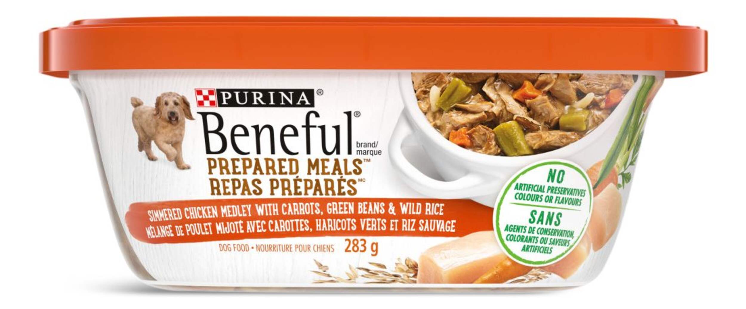 Nourriture pour chiens poulet mijoté Purina Beneful, 283 g Front_Flat