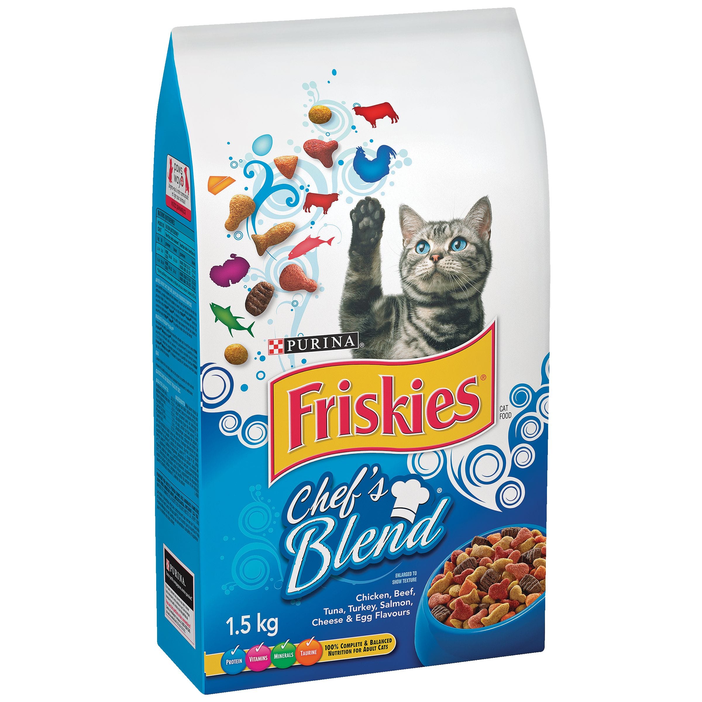 Purina Friskies Chef s Blend Dry Cat Food 1.5 kg