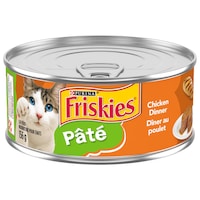 Nourriture humide pour chats Purina Friskies pâté dîner de poulet, 156 g Front_Elevated