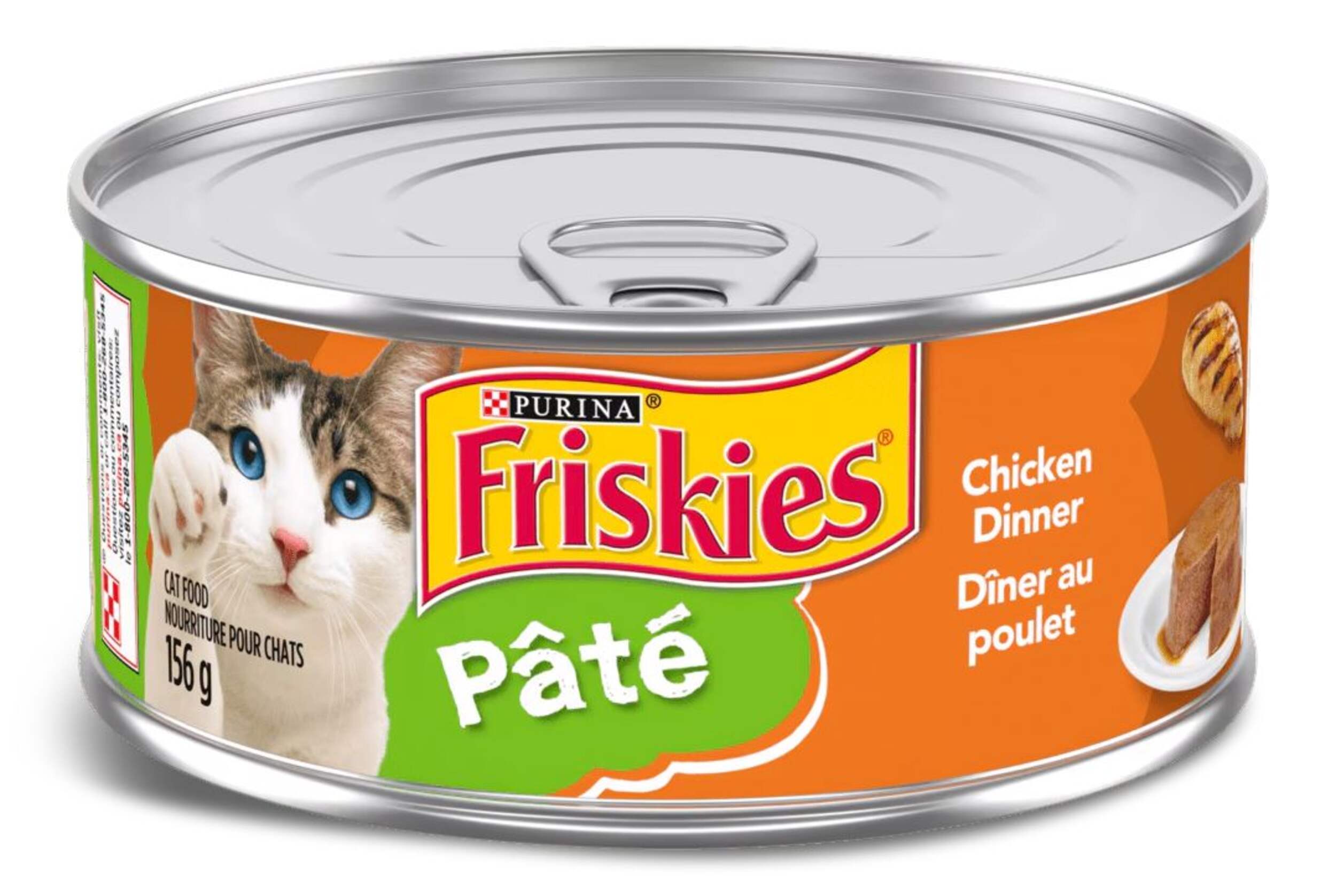 Purina Friskies® Pate Chicken Dinner Wet Cat Food, 156-g Front_Elevated