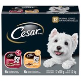 Cesar Entrées Chicken & Liver Flavour Adult Wet Dog Food, 100-g, 12-Pk Front_Flat