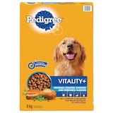 Pedigree Vitality+ Roasted Chicken and Vegetable Flavour Adult Dry Dog Food, 8-kg Front_Elevated