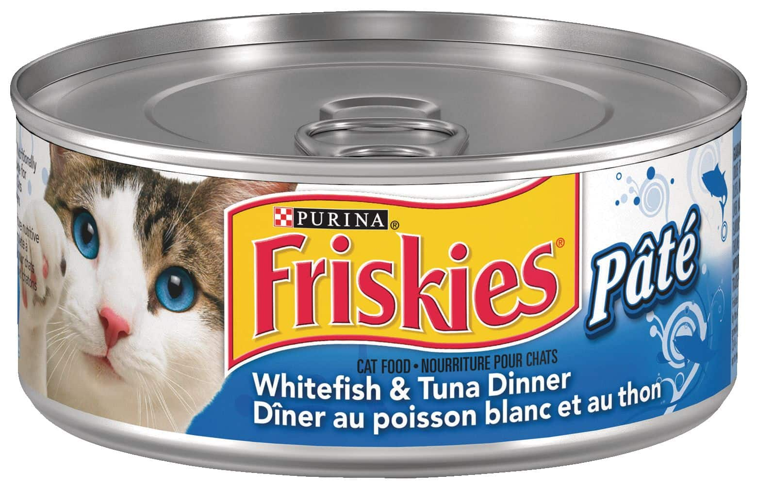 Purina Friskies Pate Whitefish Tuna Dinner Wet Cat Food 156 g