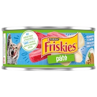 Nourriture humide pour chats Purina Friskies pâté thon et poisson blanc, 156 g Front_Flat