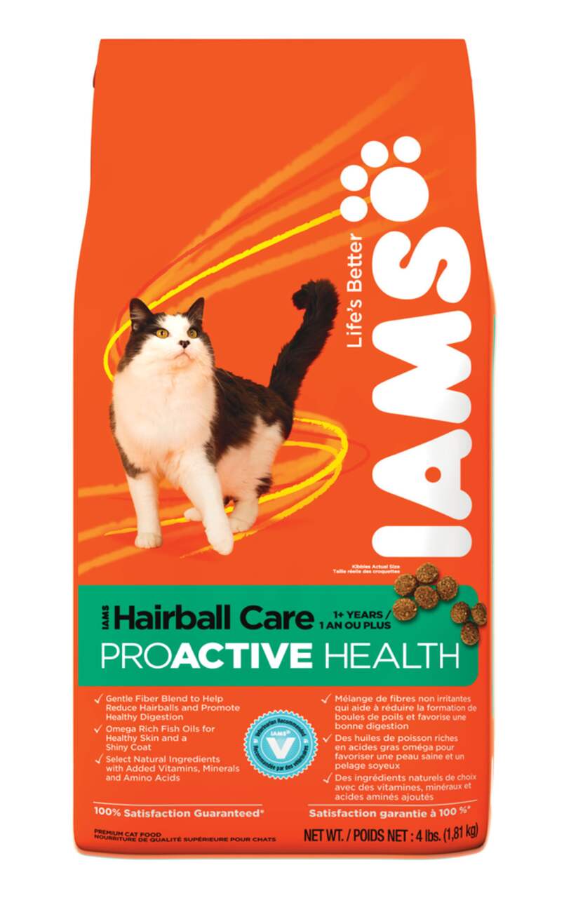 IAMS PROACTIVE HEALTH Adult Hairball Care Dry Cat Food 3.5 lb