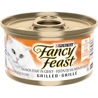 Purina® Fancy Feast® Cat Food, Grilled Salmon In Gravy Wet Cat Food, 85g Front_Elevated