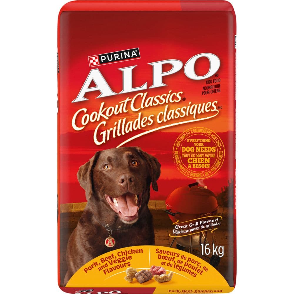 Purina AlPo Cookout Classics Pork Beef Chicken and Veggie Adult Dry Dog Food 16 kg Canadian Tire