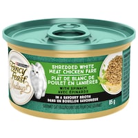 Fancy Feast Elegant Medleys® Shredded White Meat Chicken Fare Gourmet Wet Cat Food, 85-g can Front_Elevated