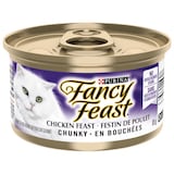 Fancy Feast Chicken Feast Chunky Wet Cat Food, 85-g Front_Elevated