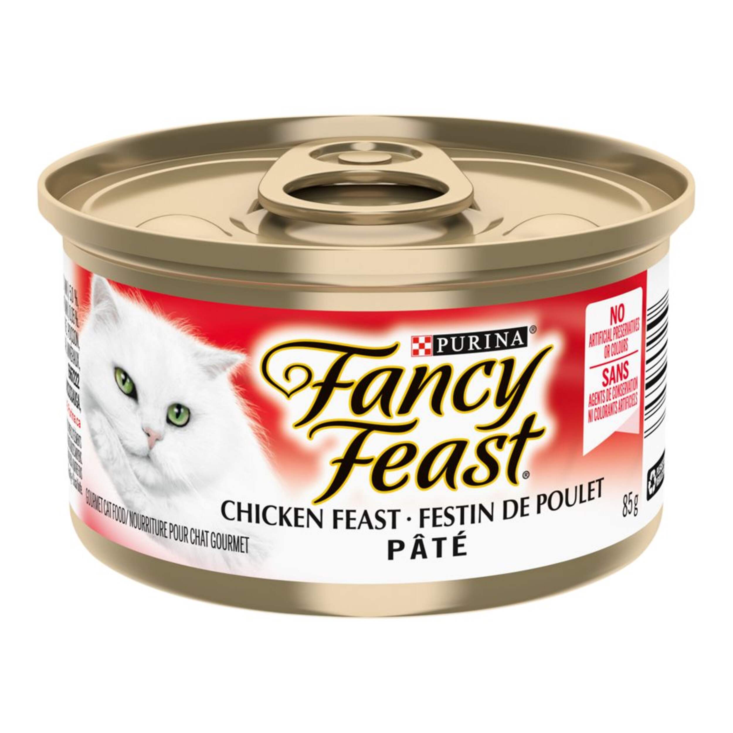 Fancy Feast Chicken Feast Pate Wet Cat Food, 85-g Front_Elevated