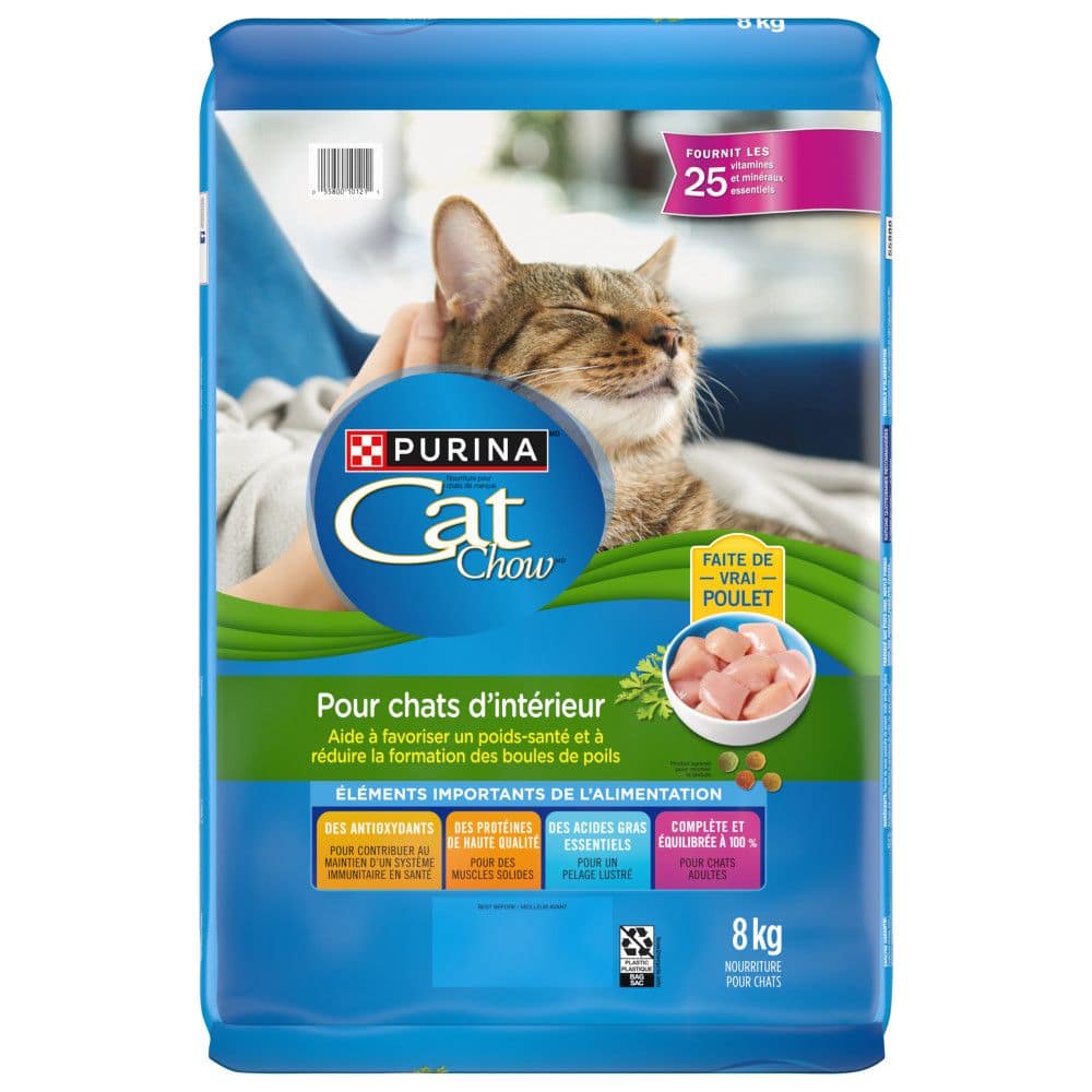 Purina Cat Chow Advanced Nutrition Indoor Weight Hairball Control Dry Cat Food 8 kg Canadian Tire