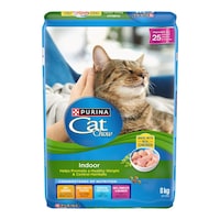 Nourriture sèche pour chats d'intérieur Purina Cat Chow Nutrition avancée contrôle des boules de poils et du poids, 8 kg