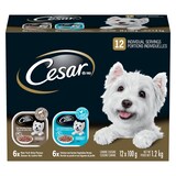 Nourriture humide pour chiens adultes Cesar, saveur de poulet, de légumes et de contre-filet, 100 g, paq. 12 Front_Flat