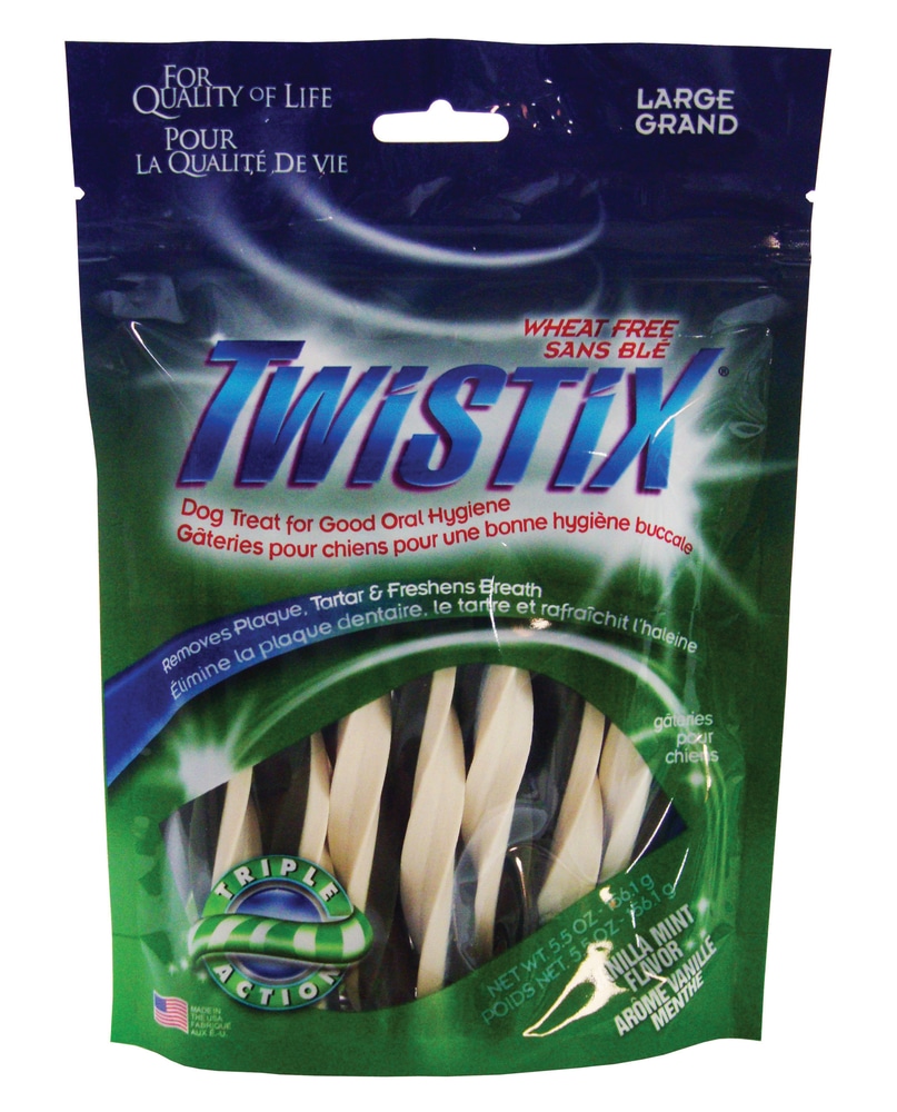 Twistix Vanilla Mint Dental Chews, Large Canadian Tire