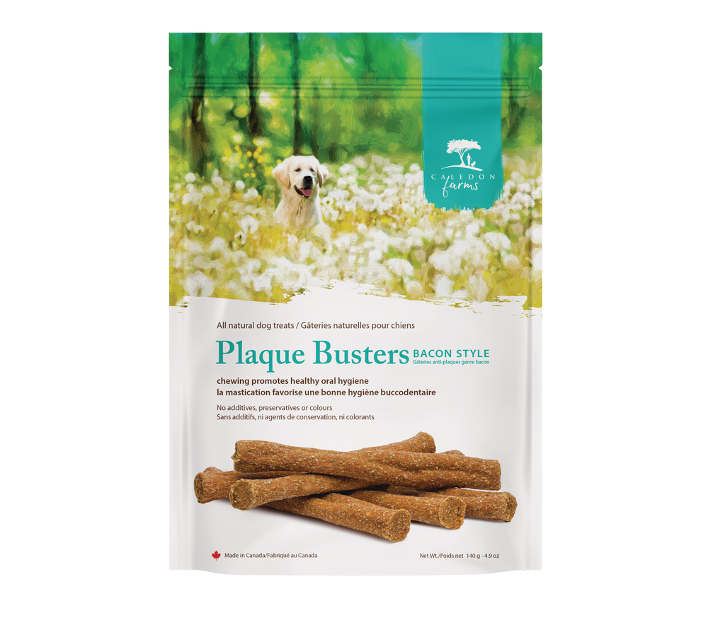 Caledon Farms Bacon Style Plaque Busters Dog Treats, 140g Canadian Tire