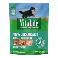 Vitalife Duck Tenders Dog Treats, 750-g Front_Flat