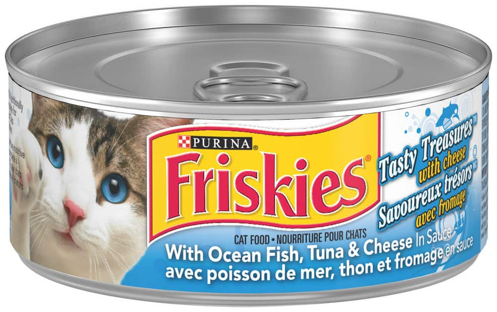 Purina Friskies® Tasty Treasure Ocean Fish & Cheese Wet Cat Food, 156 g ...