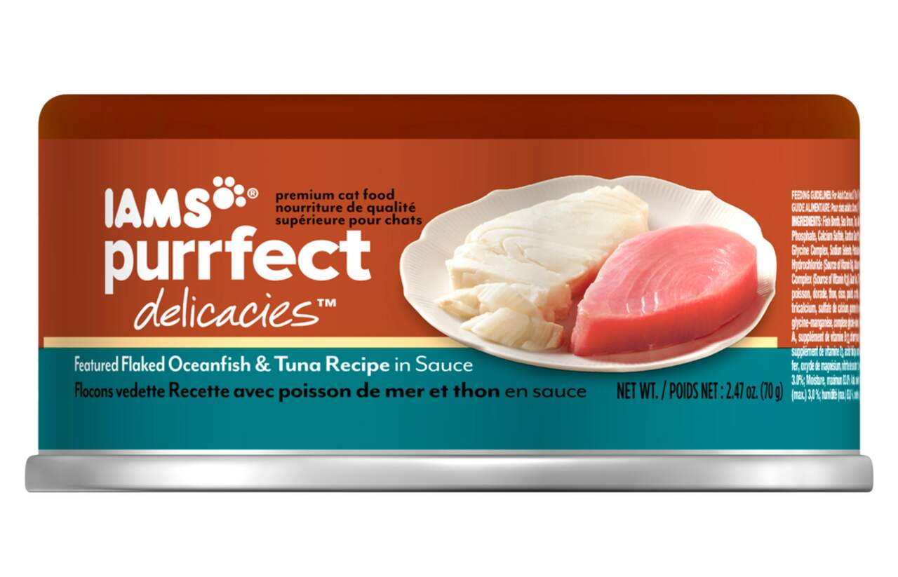 Iams Purrfect Delicacies Oceanfish Tuna 2.5 oz Canadian Tire