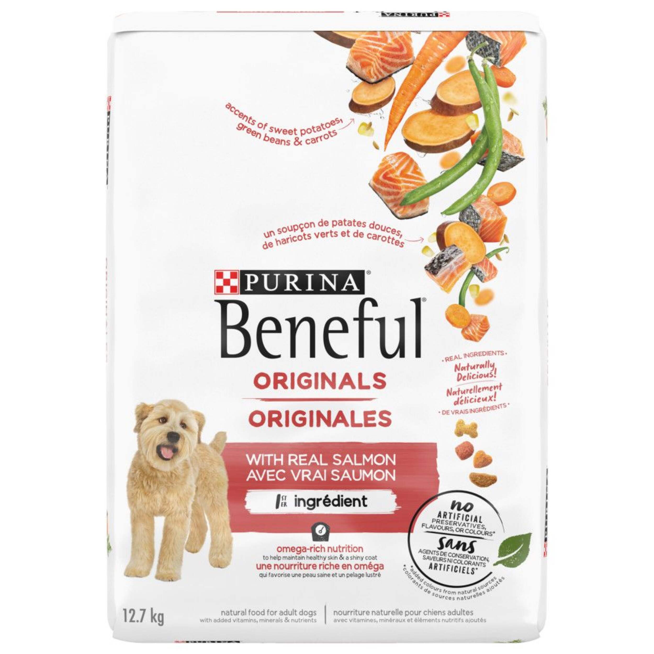 Purina Beneful® Originals Salmon Adult Dry Dog Food, 12.7-kg Front_Flat