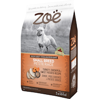 Zoe Small Breed Dog Food, Turkey, 2-kg