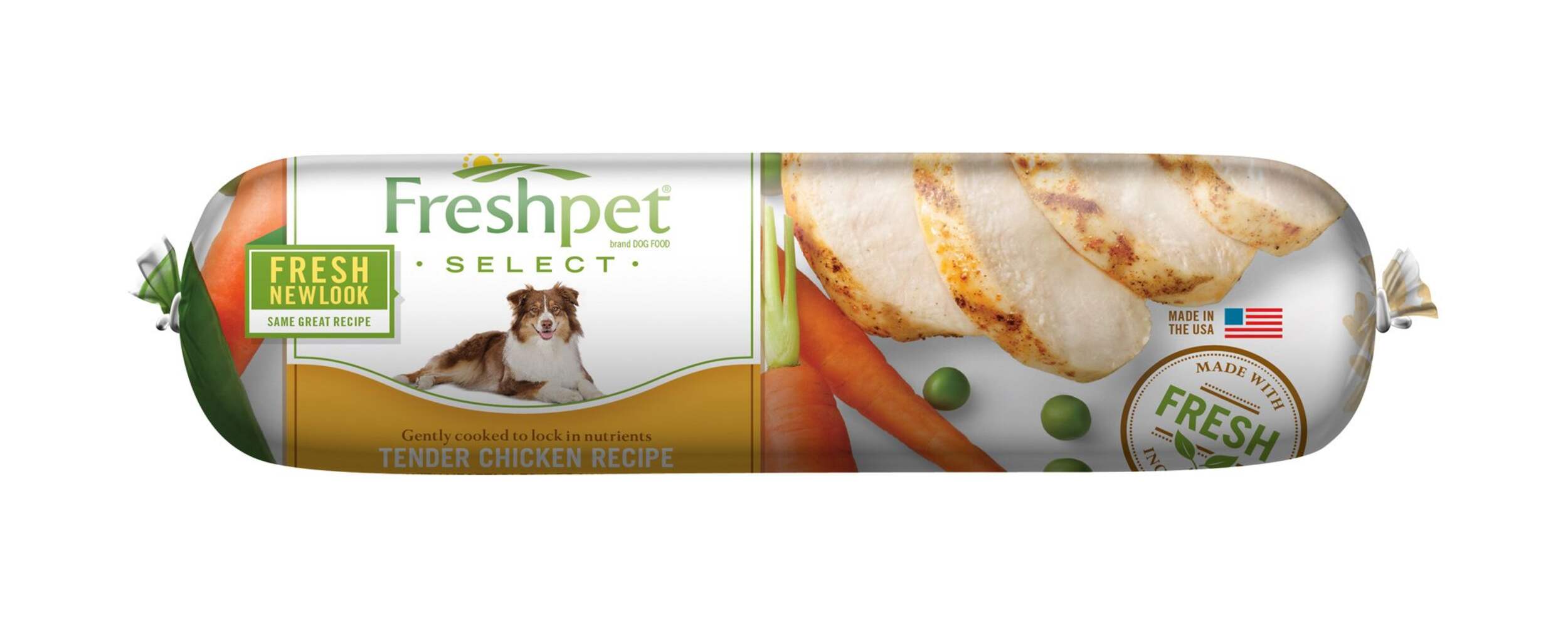 Freshpet Select Slice and Serve Roll Dog Food, 1-lb Front_Flat