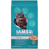 IAMS Proactive Health Indoor Weight & Hairball Control Dry Cat Food, 7.2-kg Front_Flat