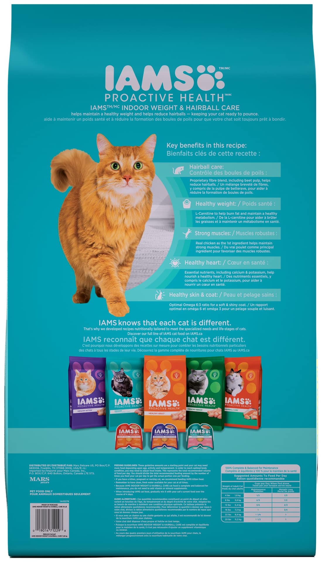 IAMS Proactive Health Indoor Weight Hairball Control Dry Cat