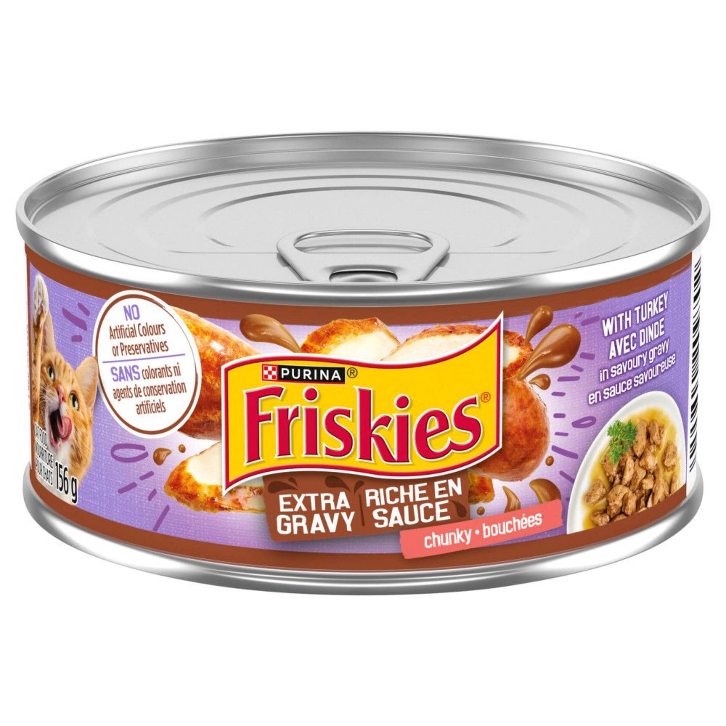Purina Friskies® SauceSations Turkey & Giblets Wet Cat Food, 156-g Front_Elevated