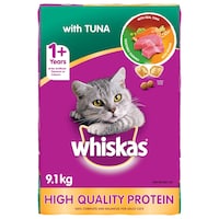 Whiskas Dry Cat Food with Tuna, 9.1-kg Front_Flat