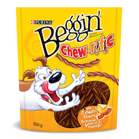 Purina Beggin' Chew-Rific Bacon & Cheese Flavour Dog Treats, 850-g Front_Flat