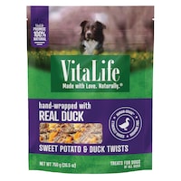 VitaLife Sweet Potato & Duck Twists Dog Treats, 750g