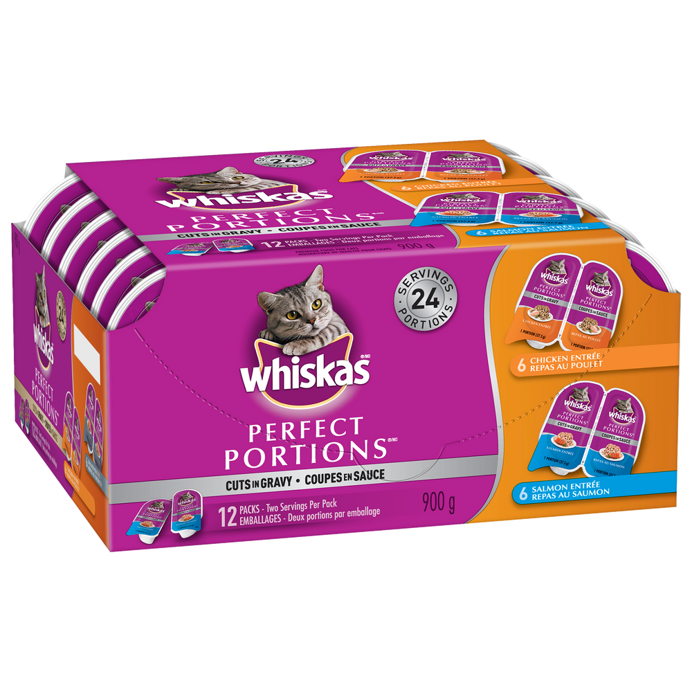 Whiskas Perfect Portions Cuts In Gravy Wet Cat Food, Assorted Flavours