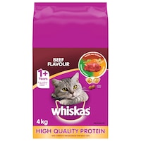 Whiskas Beef Flavour Dry Cat Food, Assorted Sizes Front_Flat