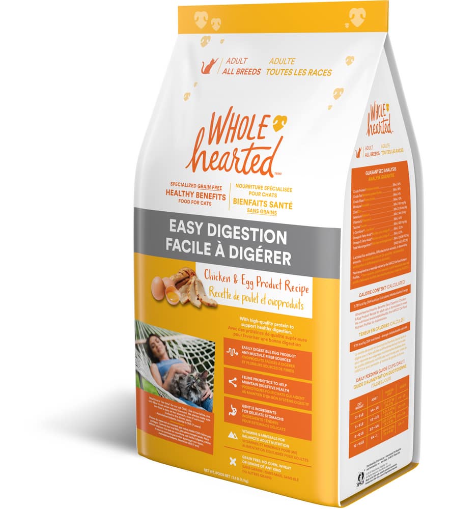 whole hearted easy digestion cat food