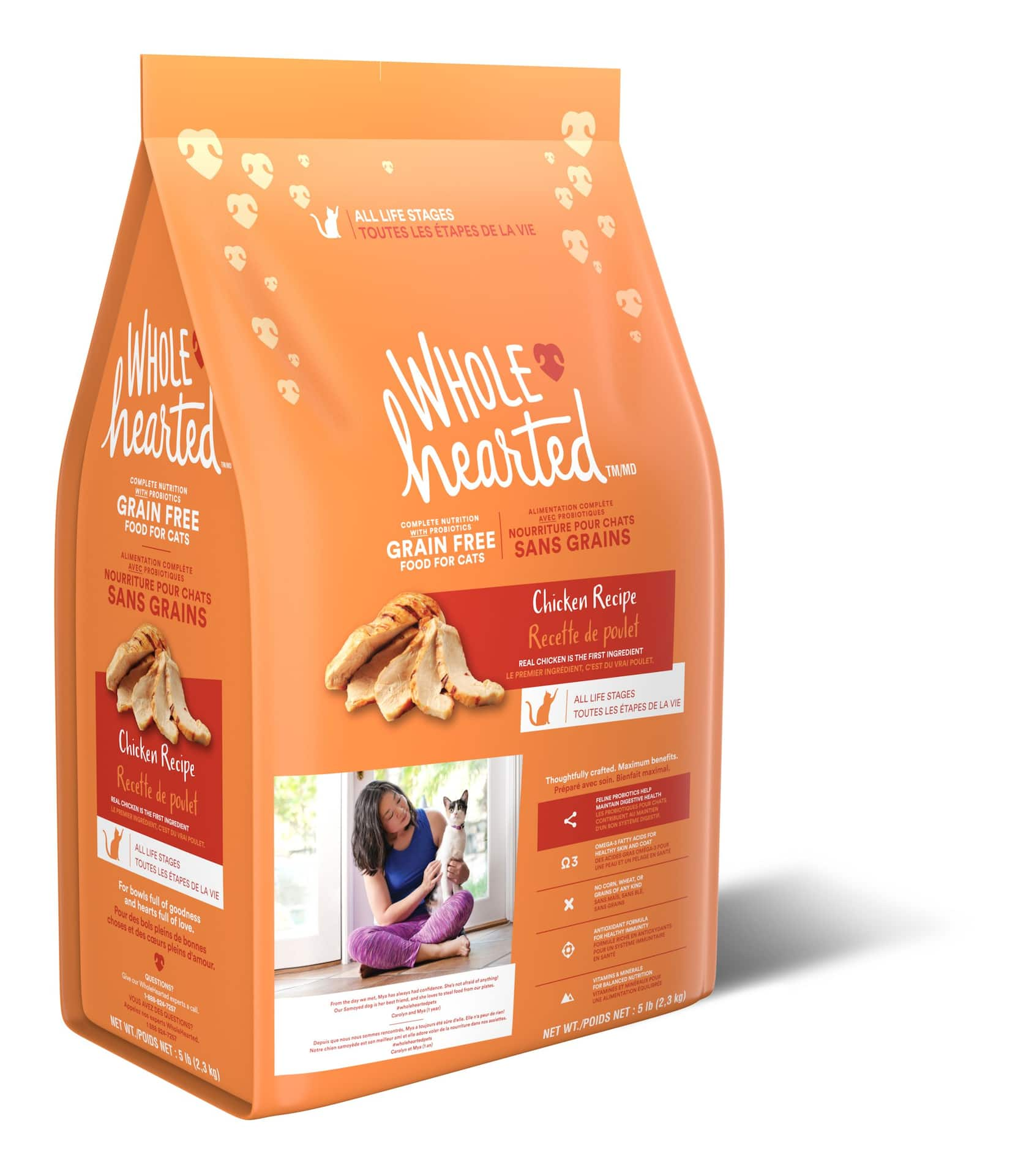 Wholehearted grain free chicken formula dry hot sale cat food