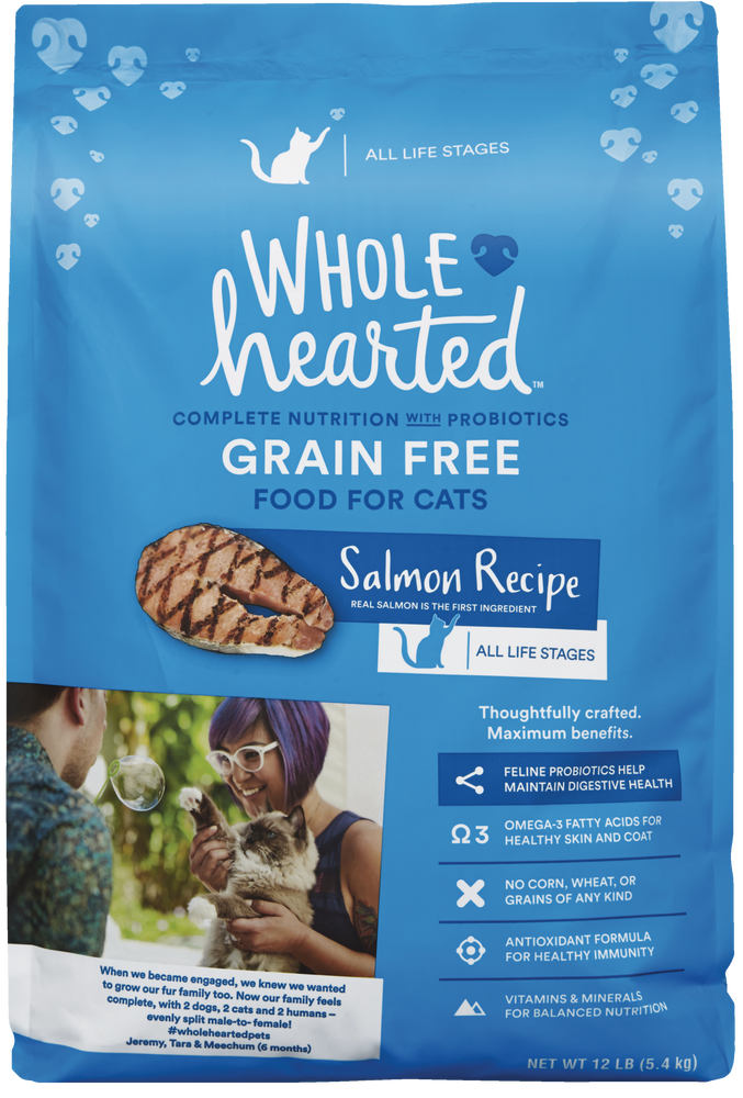 wholehearted cat food salmon